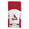 [Personalization Only] OFFICIAL MLB Jersey Personalized Beach Towel - Cardinals