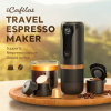 Italian car coffee machine. (Capsule (Nestle) + coffee powder 2 in one, exquisite and classic, wireless charging 52 times / cup