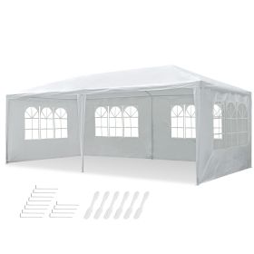 3*6m Gazebo/Wedding Tent w/6 Side Wall (Color: As Picture)