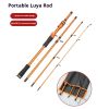 Travel Fishing Rods, 4-Pack, Spinning, Casting and Fly Fishing Models, Titanium Oxide LTS Ring Guides, Fine Cork Handles and Travel Tubes